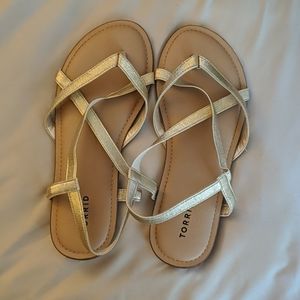Gold Torrid sandals